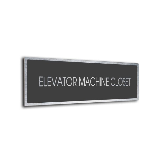 Blank Door Sign Sliver Grey Blank sign