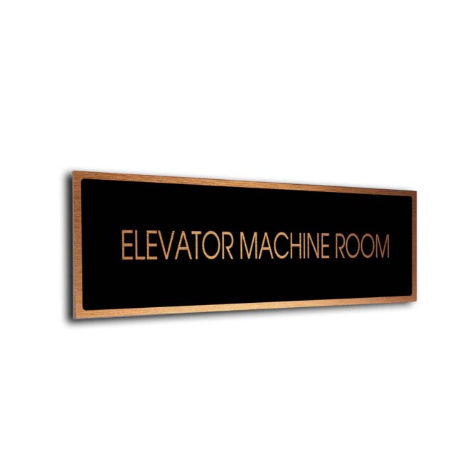 Blank Door Sign Black Copper Blank sign
