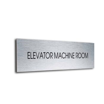 Sliver Black Blank sign
