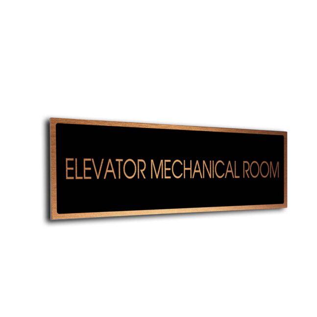 Blank Door Sign Black Copper Blank sign