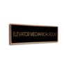 Black Copper Blank sign
