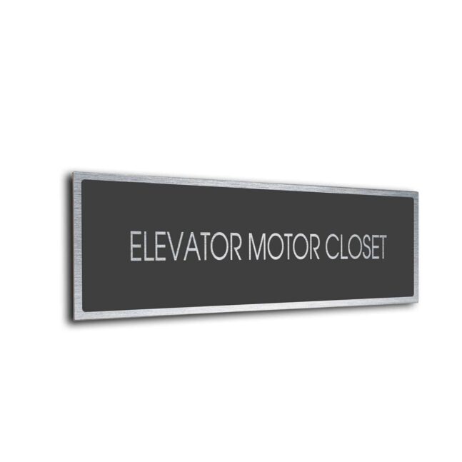Blank Door Sign Sliver Grey Blank sign