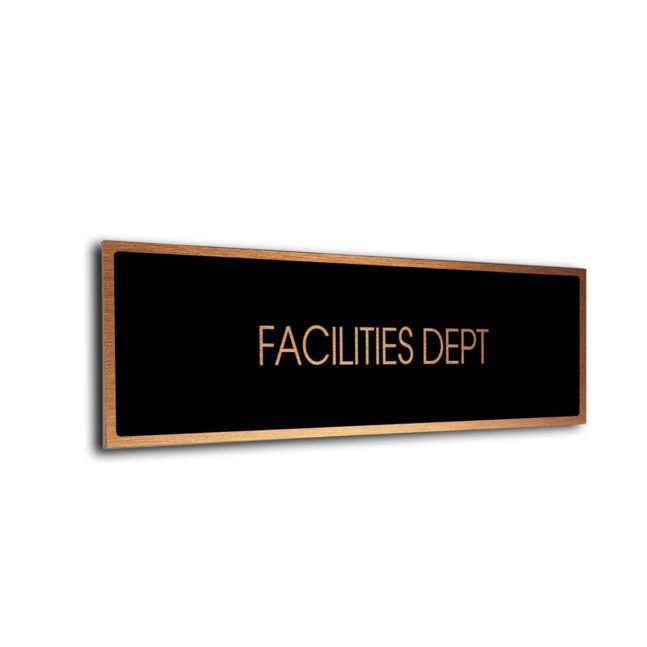 Blank Door Sign Black Copper Blank sign