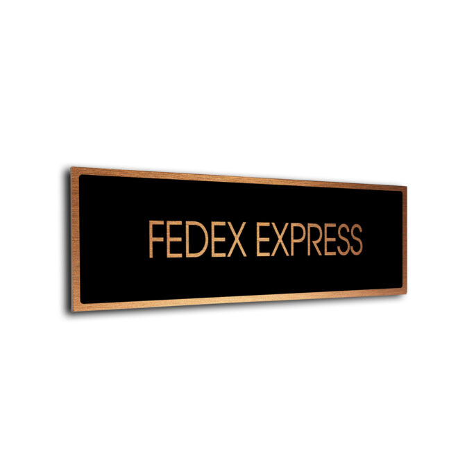 Blank Door Sign Black Copper Blank sign