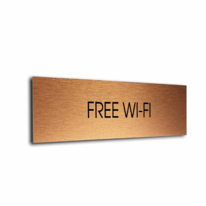 Copper Black Blank sign