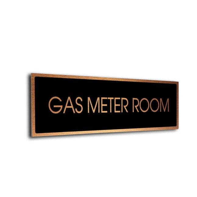Blank Door Sign Black Copper Blank sign