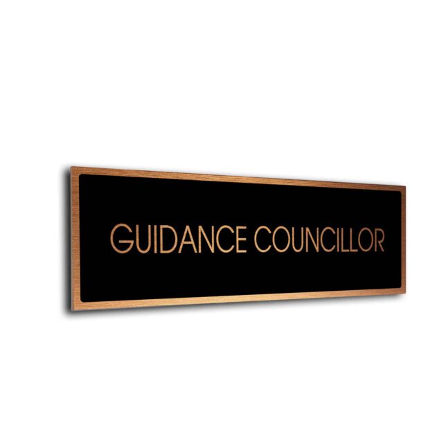 Blank Door Sign Black Copper Blank sign