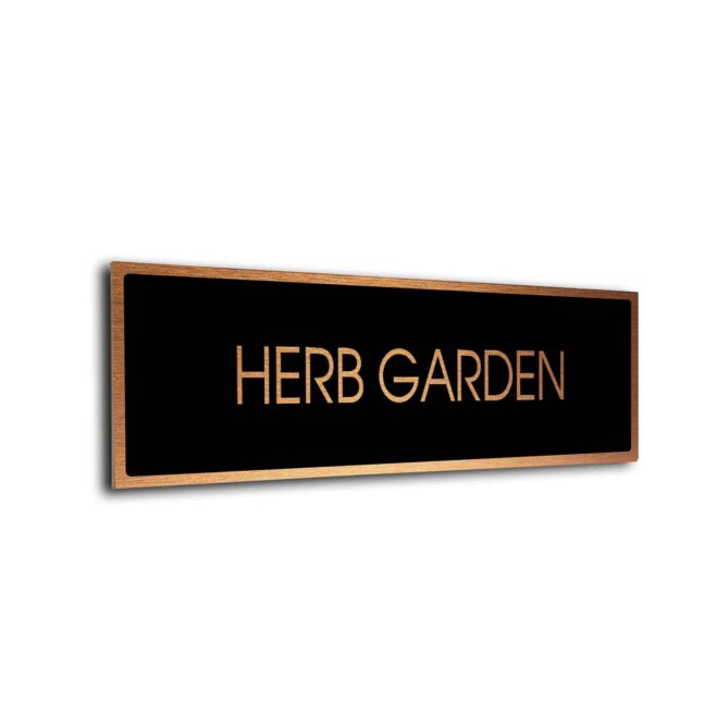 Blank Door Sign Black Copper Blank sign
