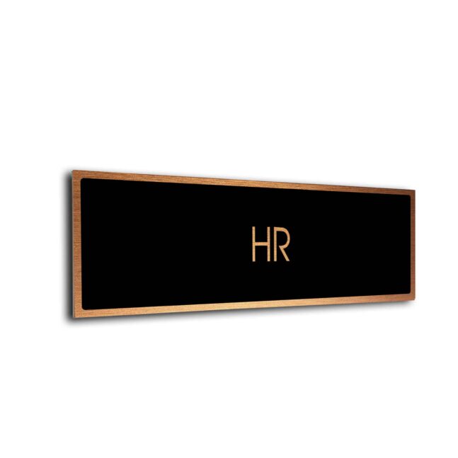 Blank Door Sign Black Copper Blank sign