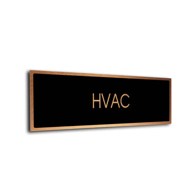 Blank Door Sign Black Copper Blank sign