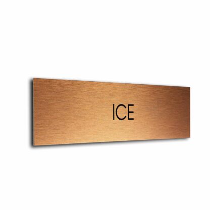 Copper Black Blank sign