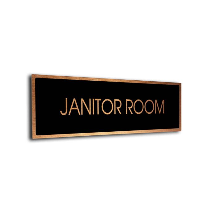 Blank Door Sign Black Copper Blank sign