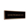 Black Copper Blank sign