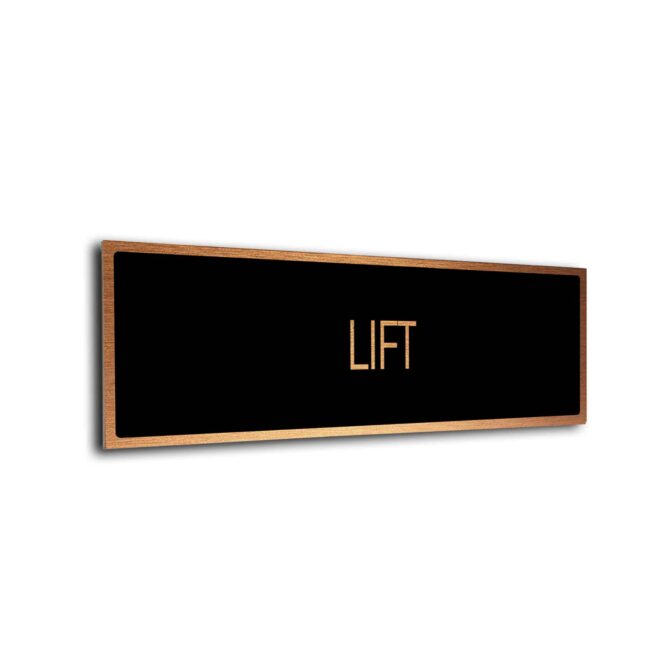 Blank Door Sign Black Copper Blank sign