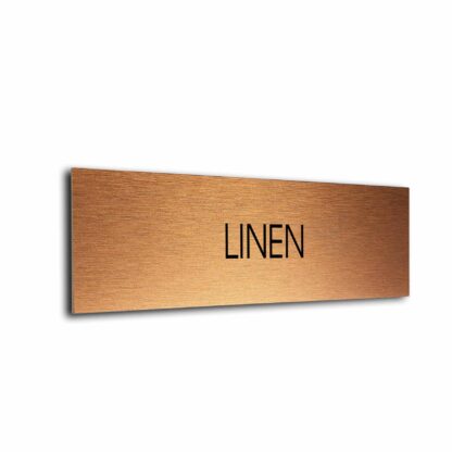 Copper Black Blank sign