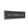 Sliver Grey Mens Dressing Room sign