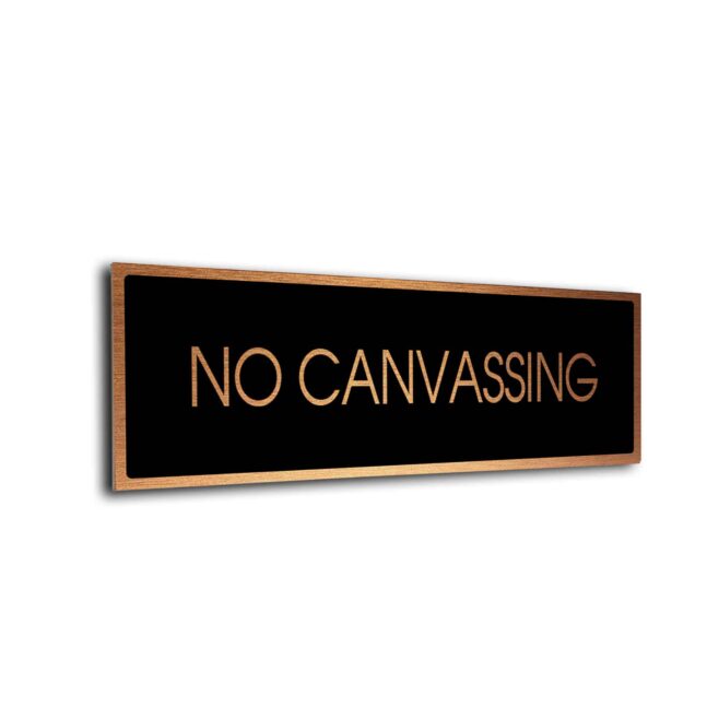 Blank Door Sign Black Copper Blank sign