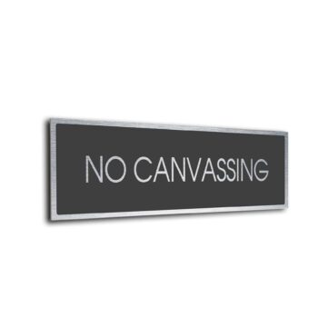 Sliver Grey Blank sign