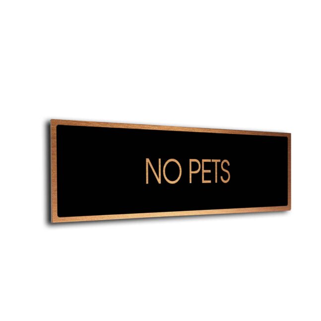 Blank Door Sign Black Copper Blank sign