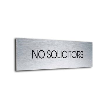 No Soliciting Signs
