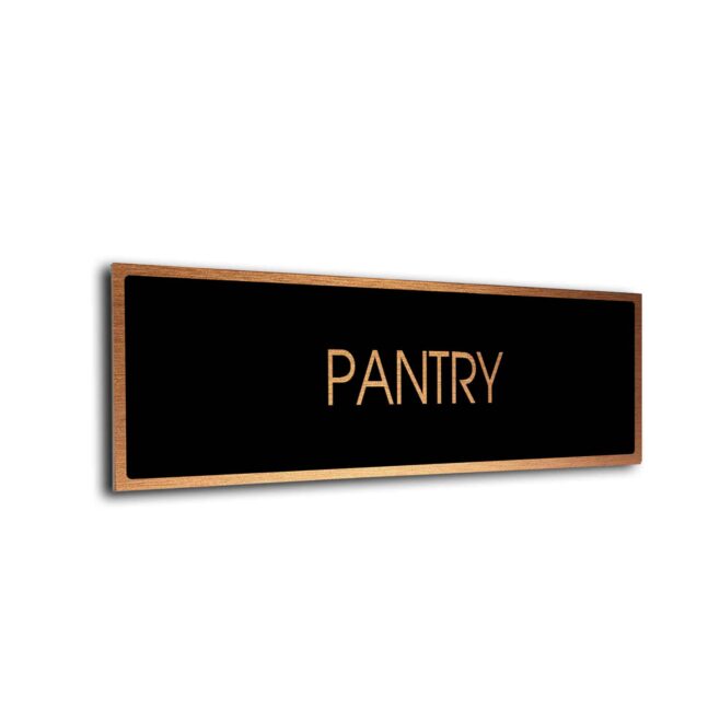 Blank Door Sign Black Copper Blank sign