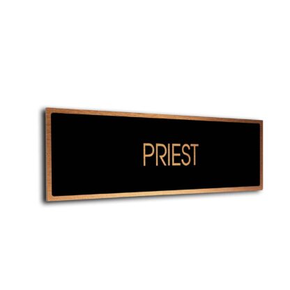 Black Copper Blank sign