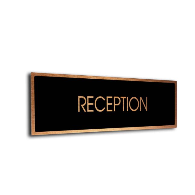 Blank Door Sign Black Copper Blank sign