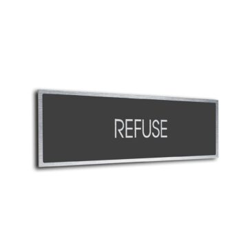 Sliver Grey Blank sign