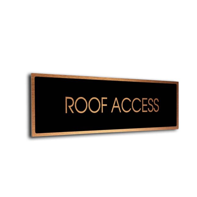 Blank Door Sign Black Copper Blank sign