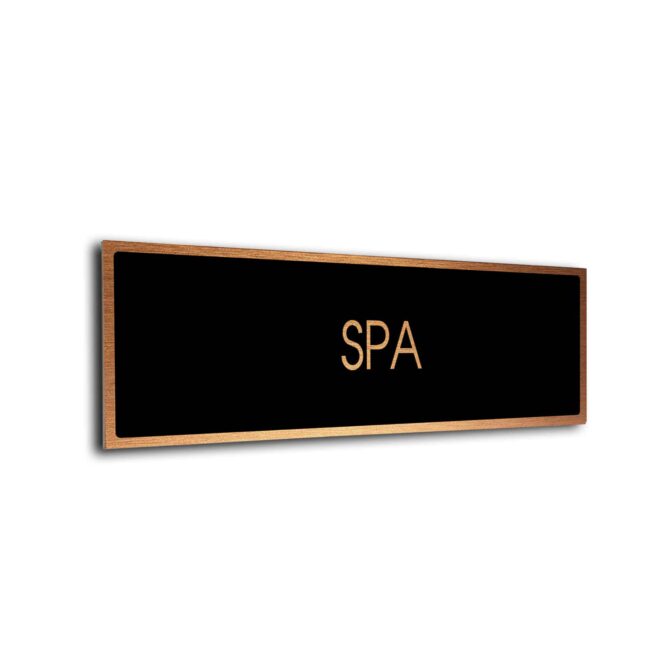 Blank Door Sign Black Copper Blank sign