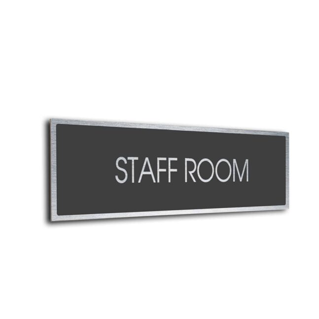 Blank Door Sign Sliver Grey Blank sign