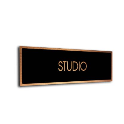 Black Copper Blank sign