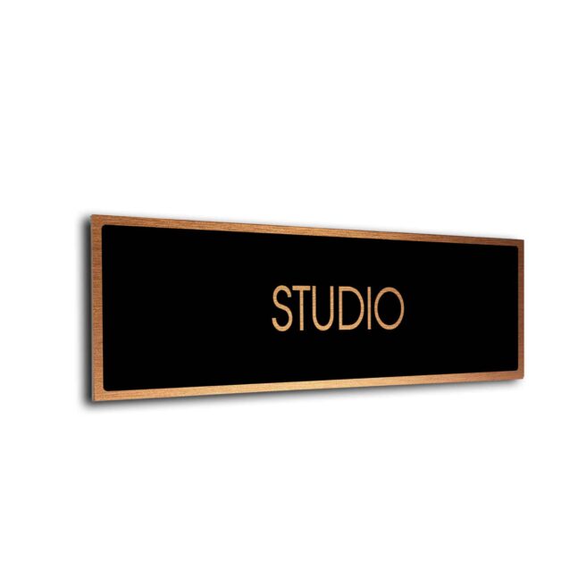 Blank Door Sign Black Copper Blank sign