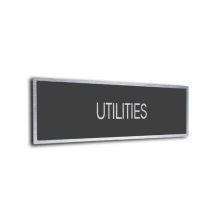Sliver Grey Blank sign
