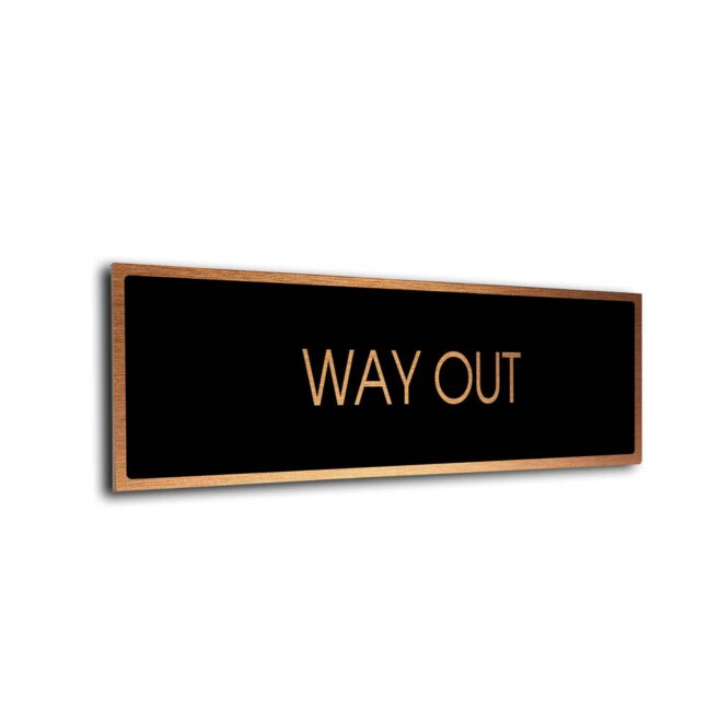 Blank Door Sign Black Copper Blank sign