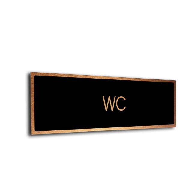 Blank Door Sign Black Copper Blank sign