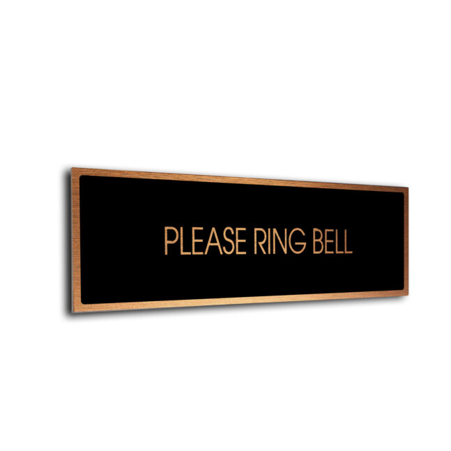 Blank Door Sign Black Copper Blank sign