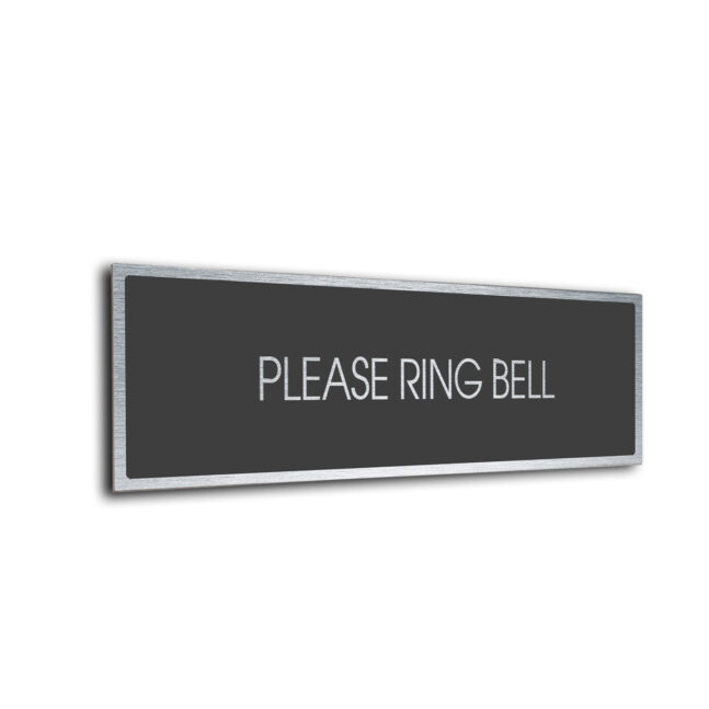 Blank Door Sign Sliver Grey Blank sign