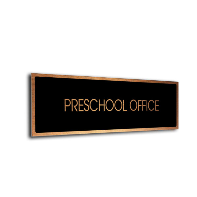Blank Door Sign Black Copper Blank sign