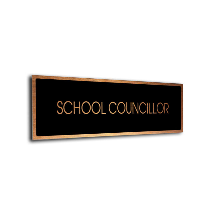 Blank Door Sign Black Copper Blank sign