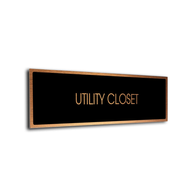 Blank Door Sign Black Copper Blank sign