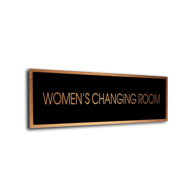 Blank Door Sign Black Copper Blank sign
