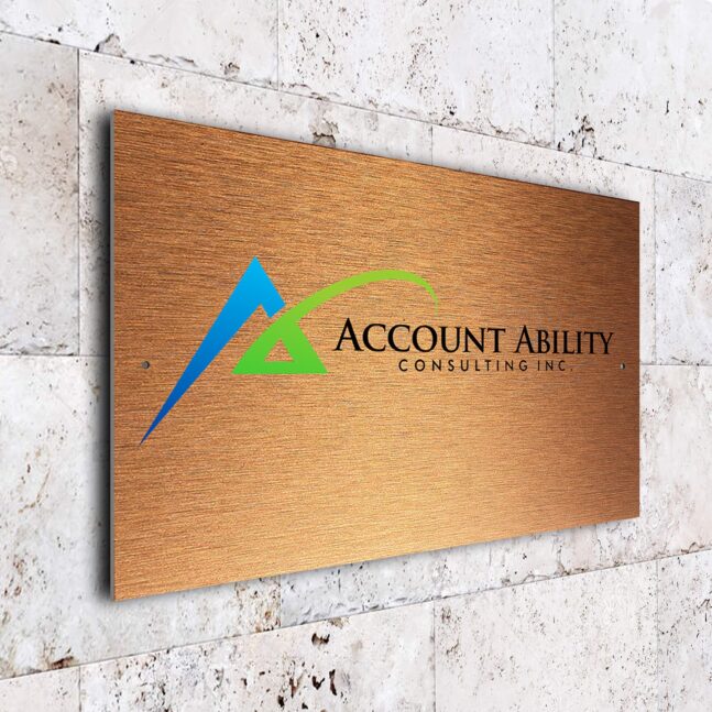 Accounts Company Business Sign DMACCCB270923 Personalized Accounts Business Sign