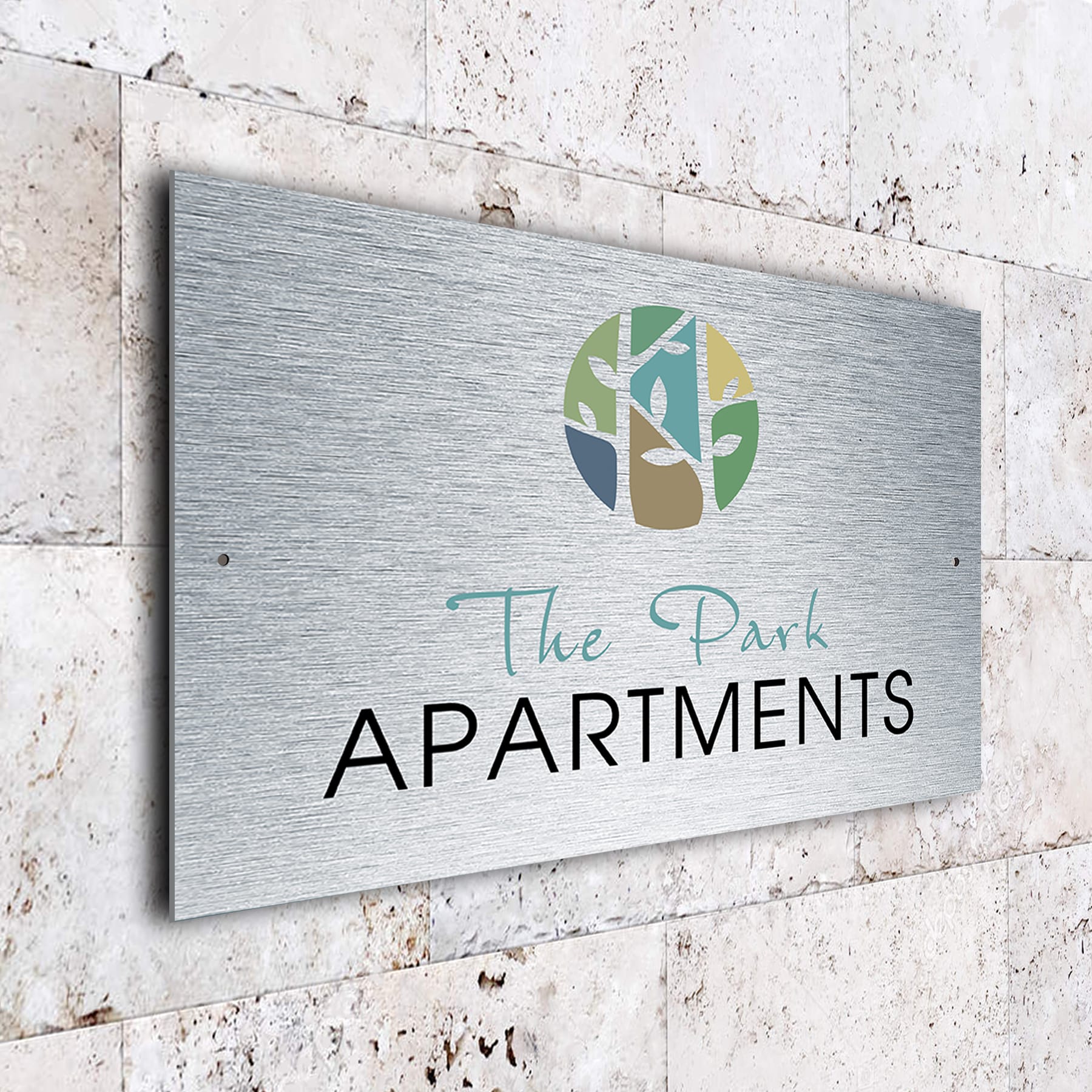 Modern Apartment Sign
