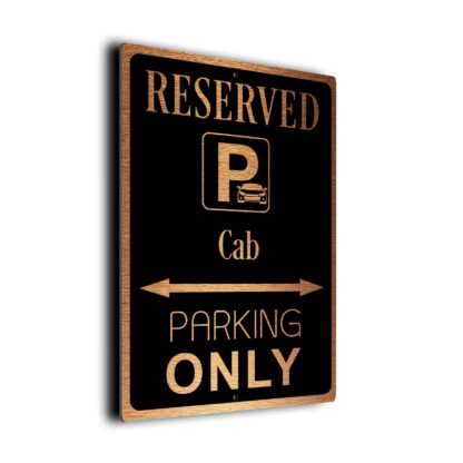 Cab Parking Only Sign