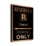 Concert Parking Only Sign