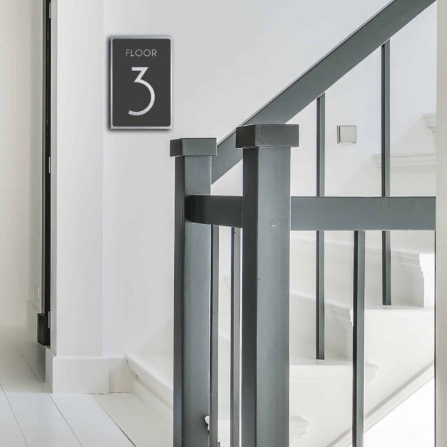 Building Floor Number sign Floor Number sign