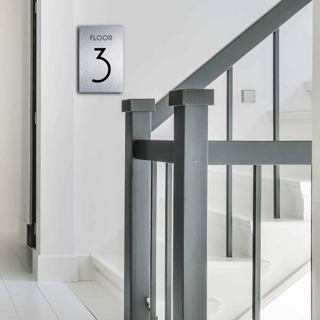 Building Floor Number sign Floor Number sign
