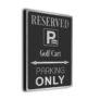 Golf-Cart Parking Only Sign