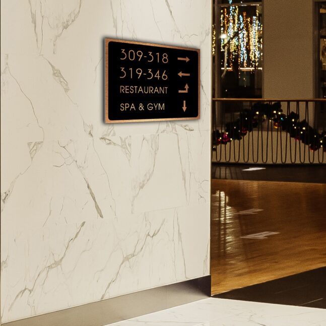 Custom directory signs Hotel Sign Solutions